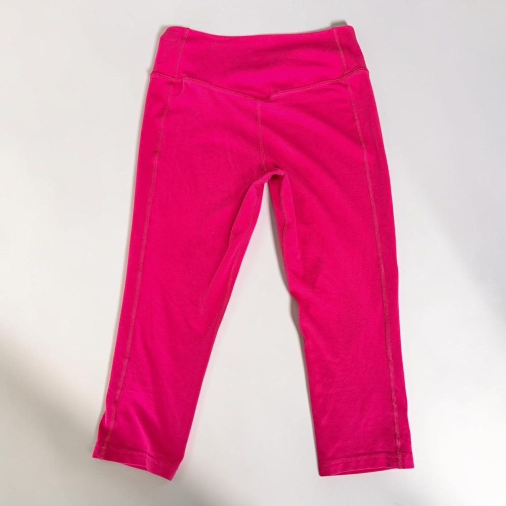 Nike Womens Dri-FIT Capri Leggings Pink XS - Picture 3 of 6
